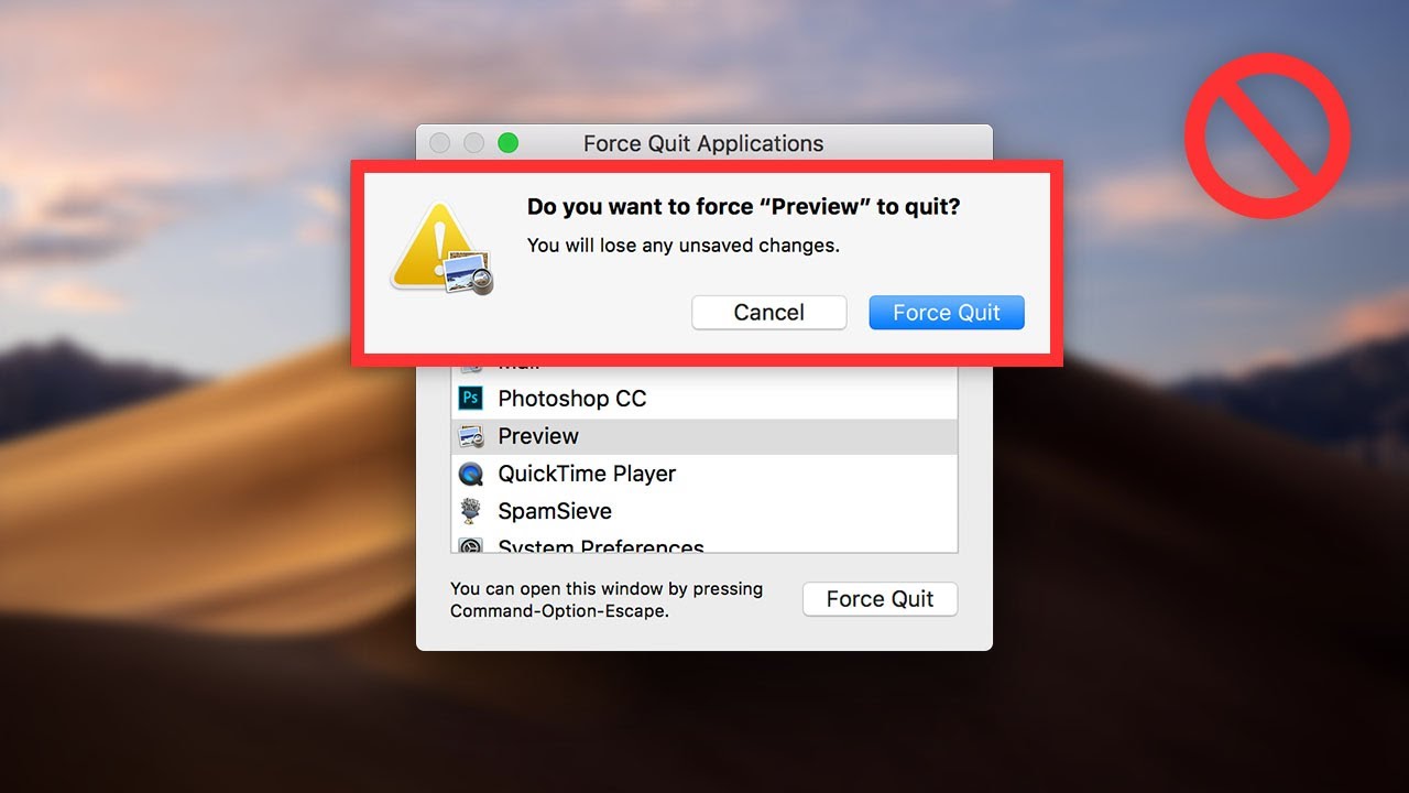How To Close An App Mac